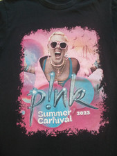 PINK SUMMER CARNIVAL 2023 USED ORIGINAL WOMEN'S CONCERT T-SHIRT SIZE (M) IN VGT
