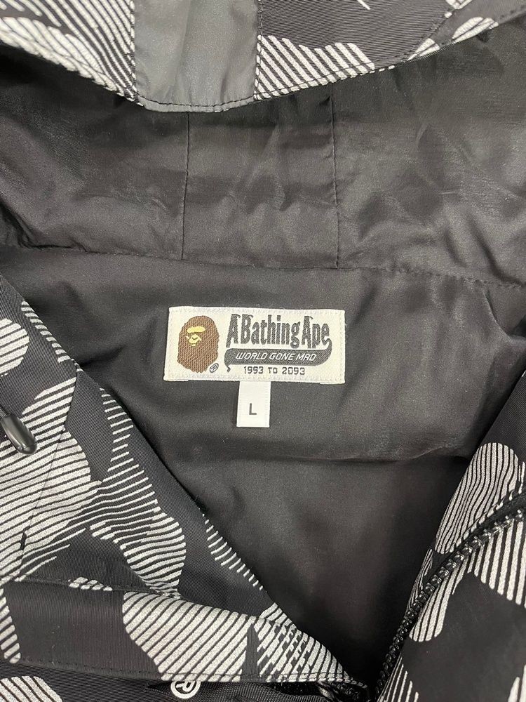 BAPE All-Over Mountain Parka Hoodie Zip L Cotton Used Multi From Japan thumbnail 4