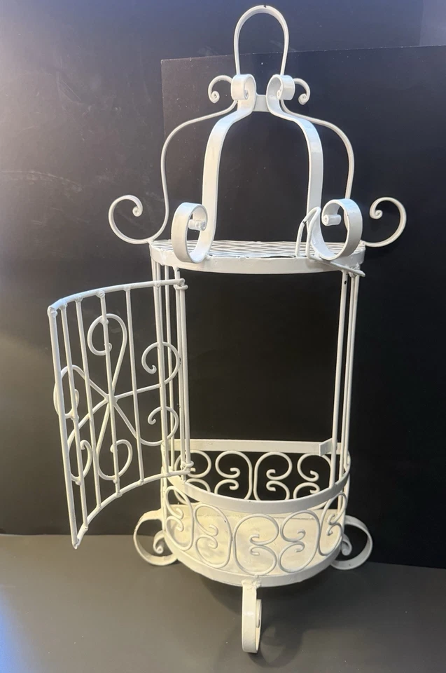 Jaula para pájaros romántica Shabby Chic estilo granja o caprichosa foto de boda utilería o disco Foto 2 de 4