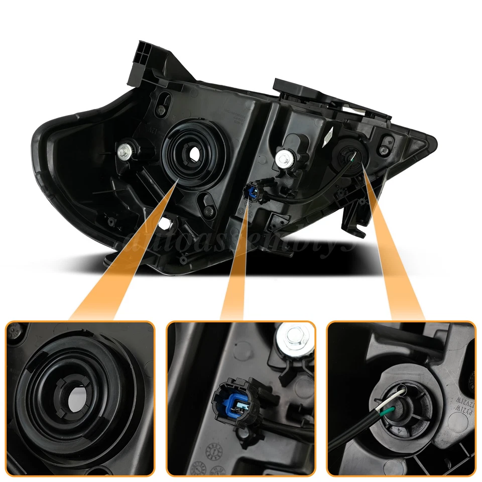 Pair Headlight For 2007-2011 Nissan Versa Sedan/Hatchback 2012 Hatcback LH+RH US Foto 4 de 4