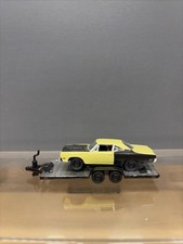 M2 1969 1/2 Plymouth Road Runner 440 6-Pack Barn Find - 1/64 With Trailer Loose