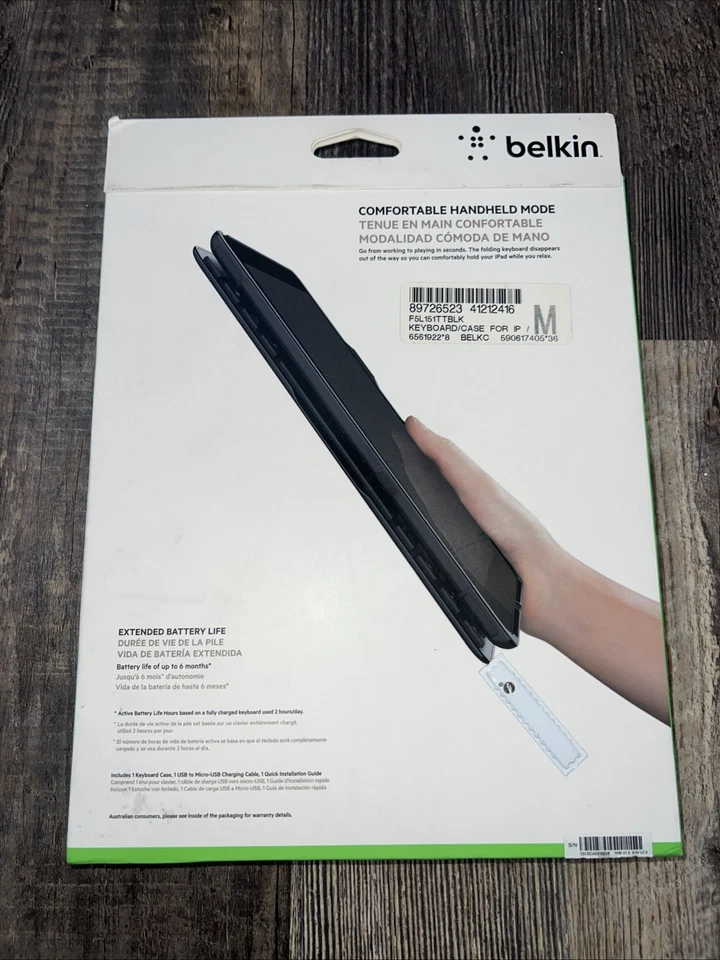 Belkin QODE Ultimate Keyboard Case iPad Air 1st Gen - Black - Image 4 of 4