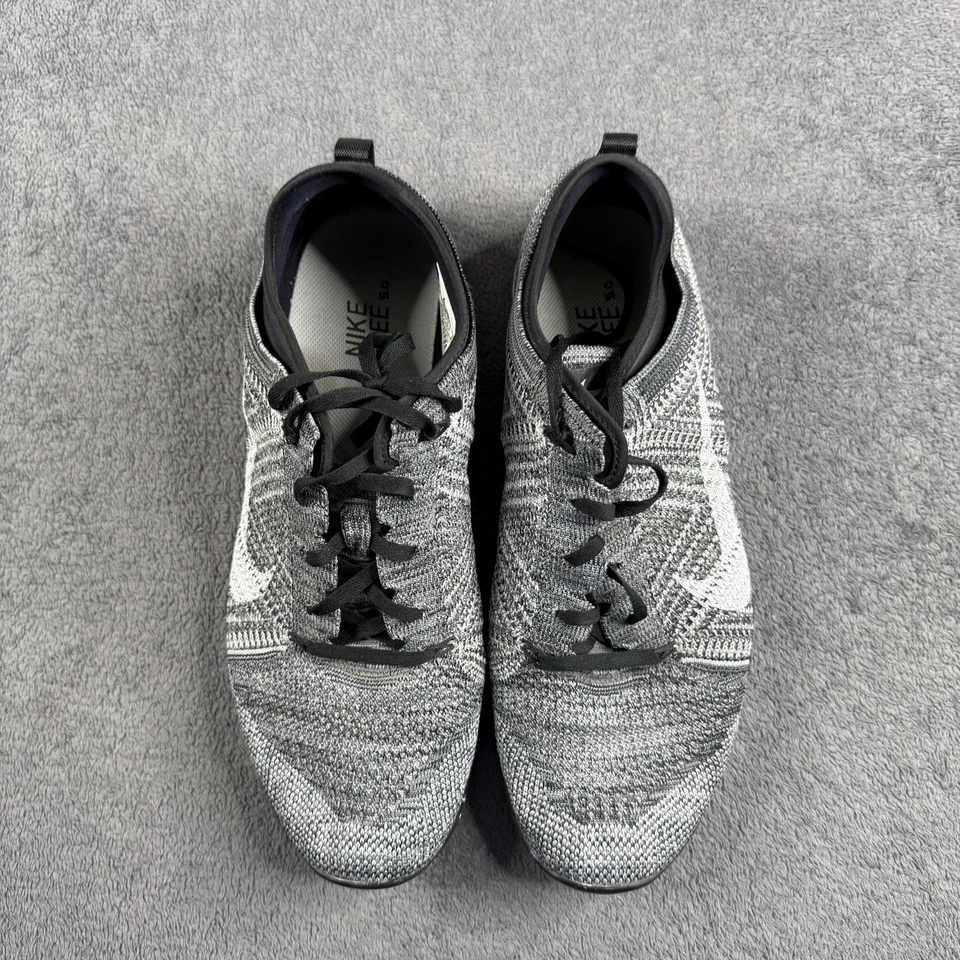 Кроссовки беговые Nike Free TR Flyknit 718785-001 черные Oreo белые женские (размер 12 - Изображение 3 из 4