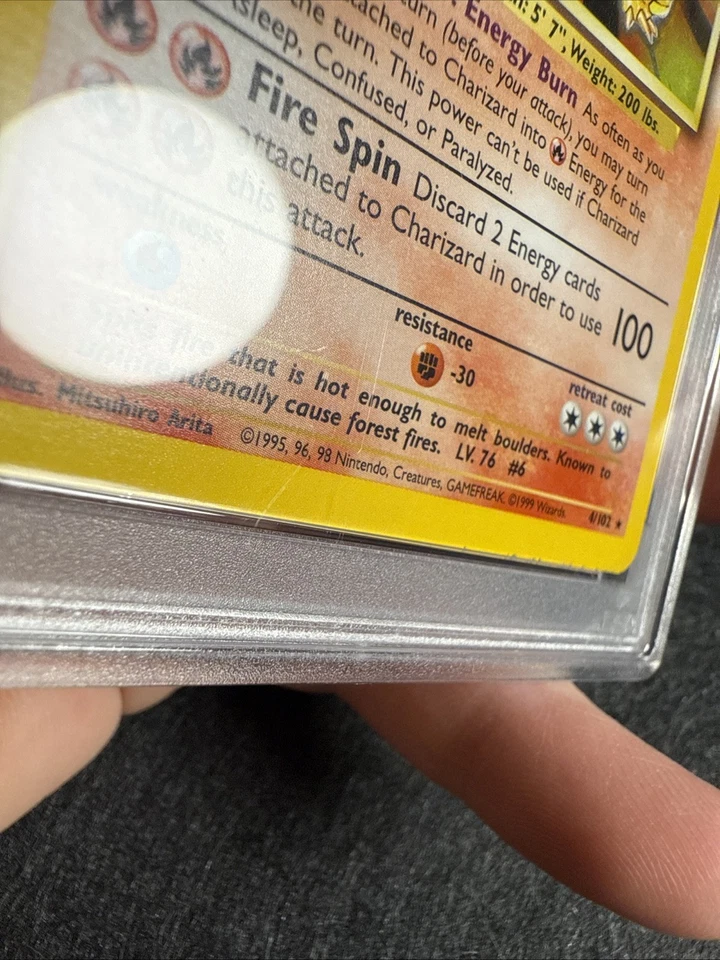 1999 Pokemon Base Set Charizard 4/102 Holo Rare PSA 5 🔥 - Image 4 of 4