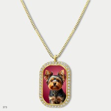 Gorgeous Cute Yorkie Yorkshire Terrier Dog Fashion Pendant Necklace Chain Pictur