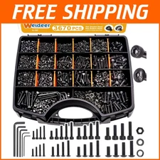Durable 3670-Piece Metric Bolt Assortment Kit with Reusable High-Grade Packaging