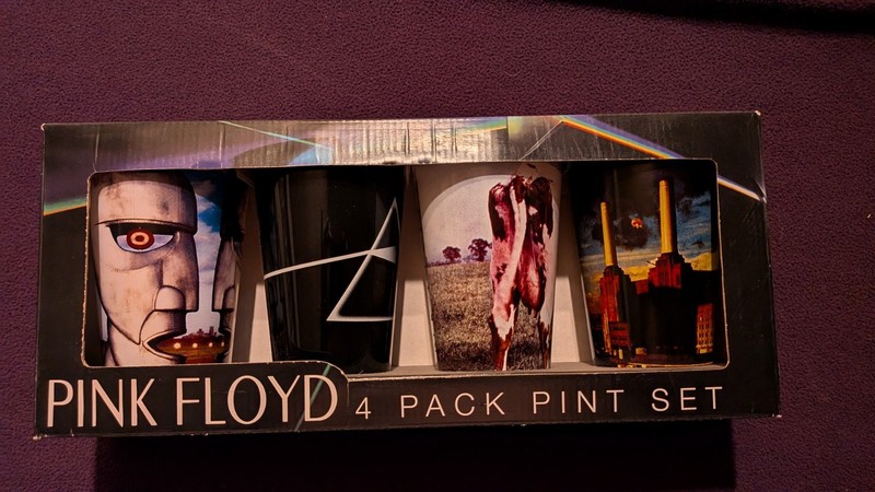  Pink Floyd 4-pack pint glass set