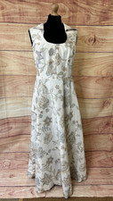Womens Mireia Bisbe Ivory Floral Long Formal/Special Occasion Dress, UK14