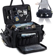 Patrol Bag Law Enforcement - Police Duty Bag - Water Resistant Car Front Seat Or