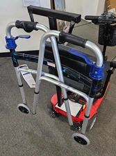 Walker Holder For a Mobility Scooter and Power Wheelchair Golden/Pride