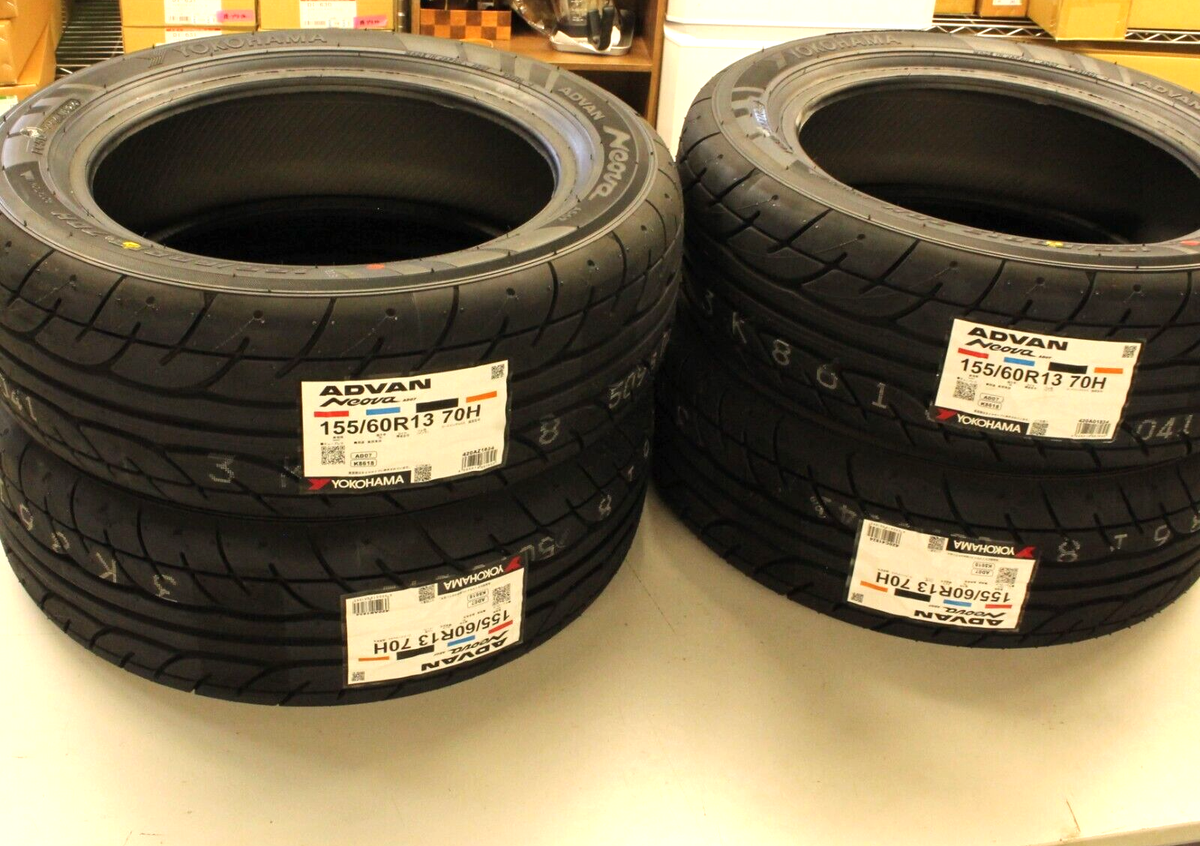 YOKOHAMA Set of 4 Summer Sports Tire Advan Neova K8618 AD07 155