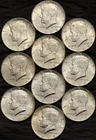 Roll of 10 Uncirculated 90% Silver 1964 Kennedy Half Dollars ($10 Face Value)