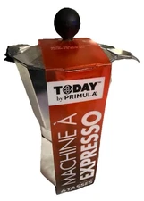 Silver Chrome PRIMULA Stovetop 6 Cup Espresso Coffee Maker and Milk Frother#4