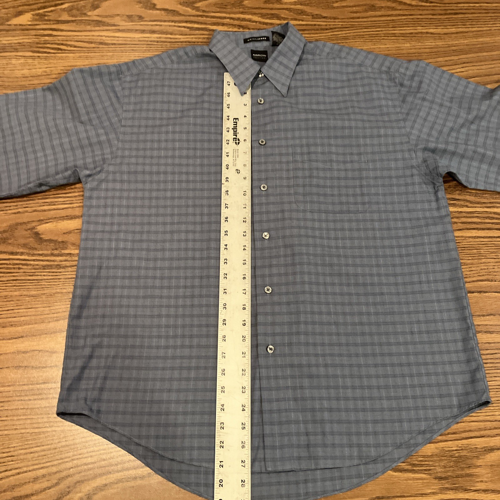 Arrow Wrinkle Free Large Button Down Light Blue P… - image 5