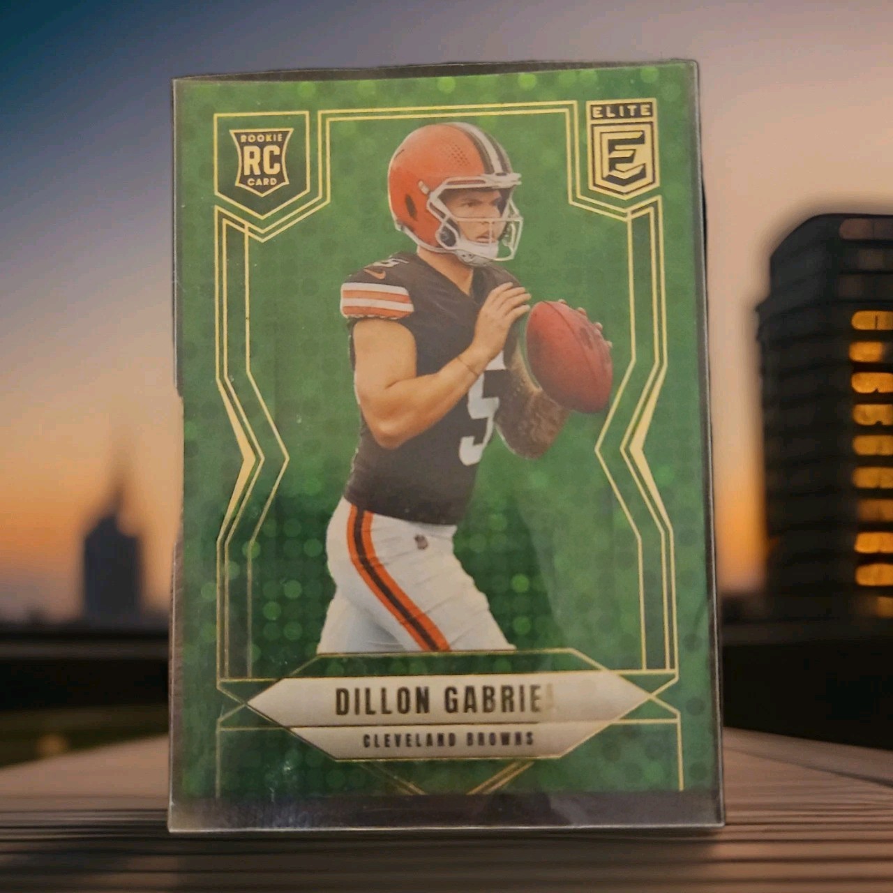 2025 Panini Donruss Elite - Rookies Dillon Gabriel #151 Green Disco (RC)