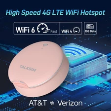 1GB Data-Included Pink UFO Pocket WiFi: Portable Mobile Hotspot for USA