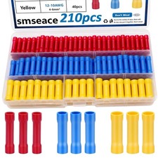 210 Conectores de Empalme a Tope Termorretractiles Para Cables Electricos Nueva