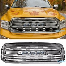 Chrome Ltd Grill For 2013-2018 Dodge Ram 1500 Ltd Grill Limited Grille Wletter