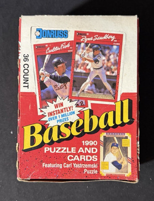 1990 Donruss Baseball Partial Wax Box 33 of 36 Packs Sosa Justice Gonzalez