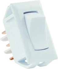 JR Products 12635 White SPDT On/On Switch 1 Count (Pack of 1), 