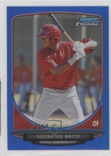 2013 Bowman Prospects Chrome Blue Refractor 71/250 Socrates Brito #BCP62 y0i