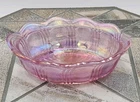 Fenton Pink Iridescent Carnival Glass Hen On Nest Base Only