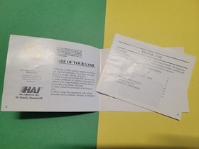 Kabuki Quantum Fighter Authentic Original NES Nintendo Manual Only *