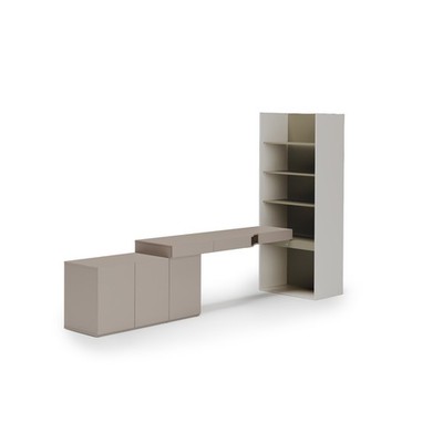 WOOW WOS8L Möbel Set   Schreibtisch 210 cm + Kommode + Regal Arbeitsplatz Set