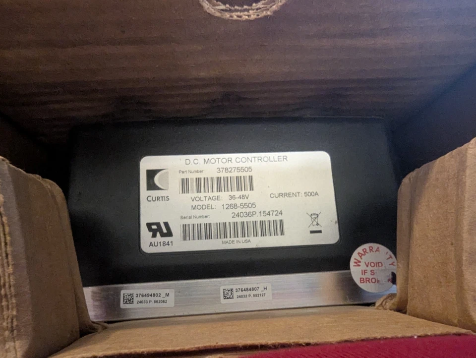 Curtis 控制器 1268-5505 EZGO PDS TXT 500a ITS 36/48v #378275505 全新 — 第 2/4 张图片