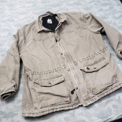 Vintage Carhartt Jacket Mens 2XL C46des Snap Up Chore Barn Workwear Quilted