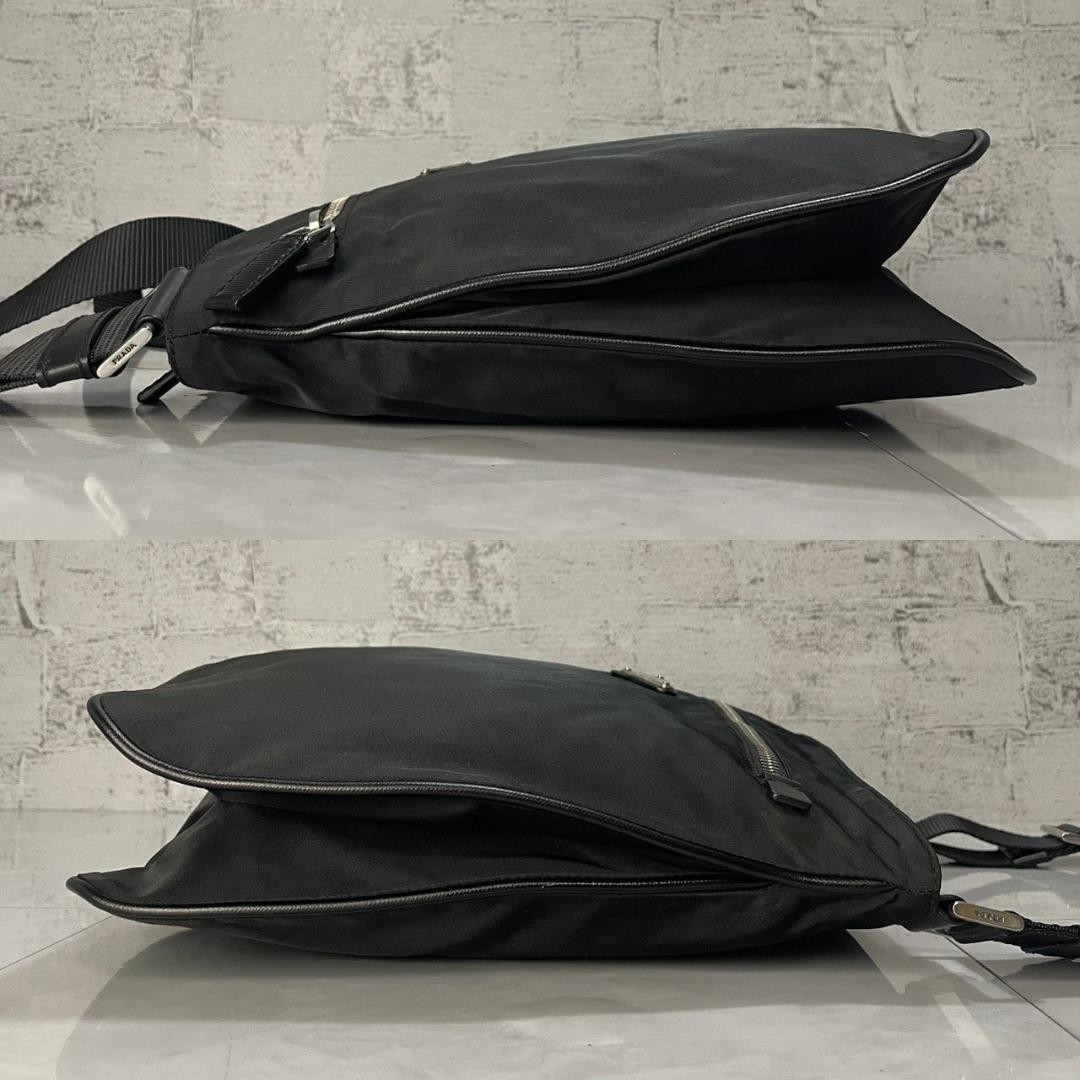 PRADA Shoulder Bag Prada Crossbody Bag Black Double Good Condition thumbnail 3