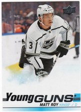 Matt Roy Young Guns Rookie Card 2019-20 Upper Deck #235 Los Angeles Kings (RC). rookie card picture