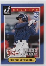 2014 Panini Donruss The Rookies Press Proof Silver /199 George Springer #32 13st