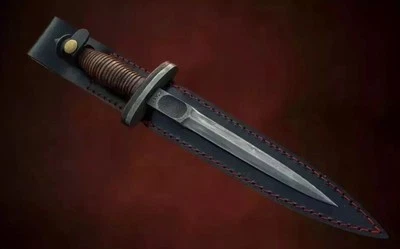 AJ SANITY Vintage CASE V-42 Dagger US Special Forces WWII Dagger Knife With Leather Handle