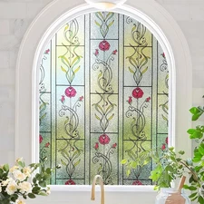 KESPEN WINDOW FILMS Window Privacy Film Stained Glass Frosted Glass Films Dec...