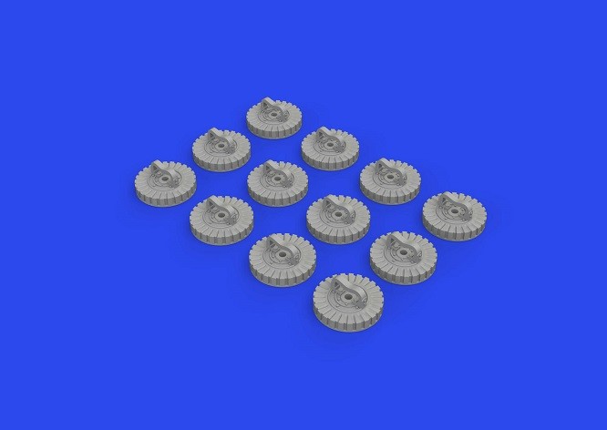 Eduard Accessories 648867 - 1:48 Lewis 47-Cartridges Ammo Magazines Print - New