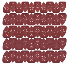 50PCS Mouse Sanding Pads Hook Loop Sandpaper Sheets for Black and Decker Sanders