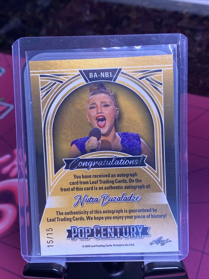 2024 LEAF METAL POP CENTURY NUTSA BUZALADZE AUTO AMERICAN IDOL 15/15 eBay