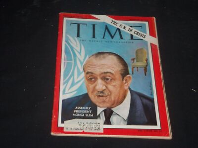 1961 SETEMBER 29 TIME MAGAZINE - MONGI SLIM, ASSEMBLY PRESIDENT - T 1814