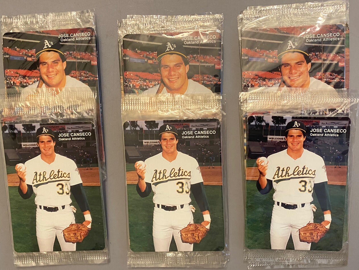 6 SEALED Sets - 1989 x3 1990 x3 Mothers Cookies Jose Canseco Oakland A’s 1 2 3 4
