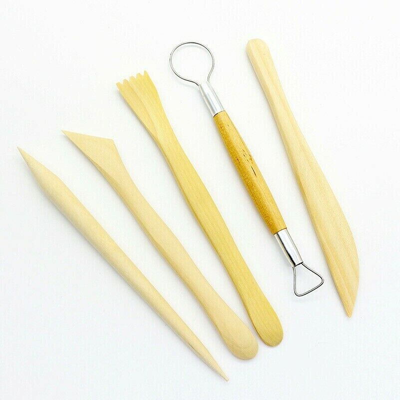 5pcs Wooden Clay Max 86% OFF Knife Sculpting Carving Ceramic Model H Store Pottery
