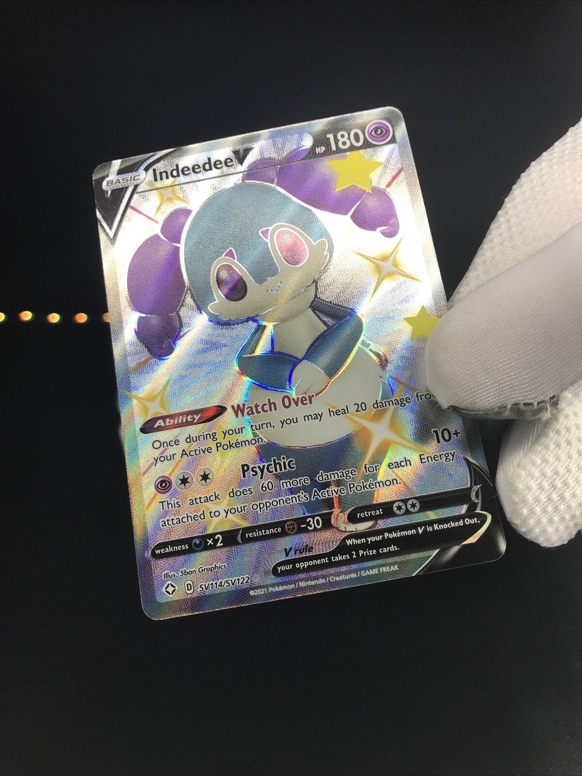 Indeedee V 39/72 NM in Portuguese Shining Fates Pokémon TCG