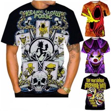 Insane Clown Posse Joker 3D womens/mens Short Sleeve T-Shirt Casual Tops Tee