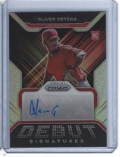 2022 Panin Prizm Oliver Ortega Debut Signatures Autograph Rookie RC Silver 