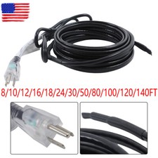 8-140 FT Heat Tape For Water Pipes Heating Cable For Pipe Freeze Protection 120V
