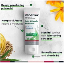 Soothing Joint And Muscle Pain Relief Cream with Hemp, Deep Penetrating Relief