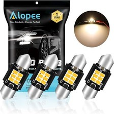Alopee 4 Pack De3022 Led Bulb 31mm Led Festoon Light De3175 Led Bulb Warm White
