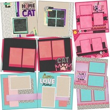 CAT MOM - Scrapbook Layout Set