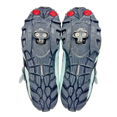 Chaussures Cyclisme Shimano WM61 Femme – SPD 2 Trous, Bleu Pâle, US 5.5