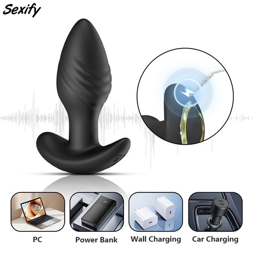 Vibrating Anal Vibrator Butt Plug App Remote Control Prostate Massager Sex Toy - Picture 19 of 23
